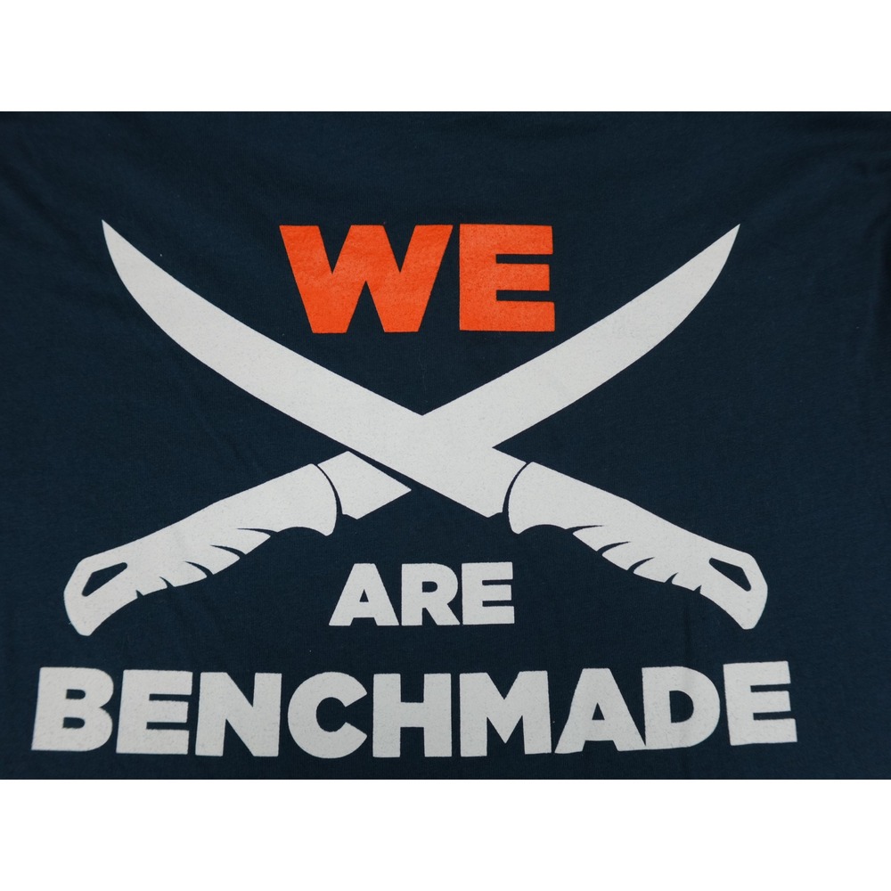 Benchmade Knife Co Graphic T-Shirt Mens Large Blue Excellent Short Sleeve Cotton - Picture 10 of 11